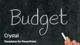  Presentation with school budget - Colorful presentation theme enhanced with budget written with white chalk backdrop and a wine colored foreground