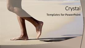  Presentation with tobacco leaves closeup - Audience pleasing theme consisting of budism - closeup of the wet legs backdrop and a  colored foreground