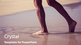  Presentation with take - Audience pleasing slides consisting of budism - closeup of the wet legs backdrop and a  colored foreground