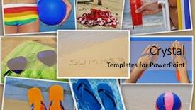  Presentation with collage - Presentation design consisting of business concept arrow with business plan on grunge textured concrete wall background background and a light gray colored foreground