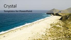  Presentation with spain - Slide deck consisting of budism - one of the virgin beaches background and a  colored foreground