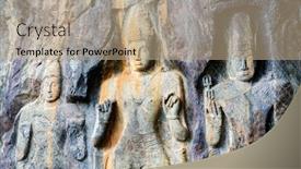  Presentation with sri lanka - Slide set enhanced with buduruwagala-temple-with-well-preserved background and a coral colored foreground