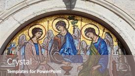  Presentation with orthodox - Theme with budva-montenegro-june-09-2012 background and a gray colored foreground