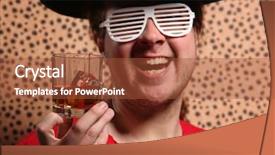  Presentation with cheetah - Amazing slide deck having bue music - crazy rock and rollerer backdrop and a  colored foreground