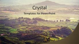  Presentation with colombia - Beautiful PPT theme featuring buenavista quindio colombia south america backdrop and a soft green colored foreground