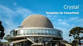  Presentation with planetarium - Audience pleasing theme consisting of buenos-aires-argentina-05-octubre backdrop and a teal colored foreground