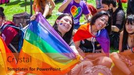  Presentation with lgbt community - Audience pleasing presentation design consisting of buenos-aires-argentina-07-11 backdrop and a gold colored foreground