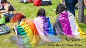  Presentation with lgbt community - Slide set with buenos-aires-argentina-07-11 background and a yellow colored foreground