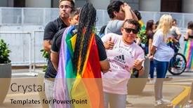  Presentation with lgbt community - Audience pleasing presentation theme consisting of buenos-aires-argentina-07-11 backdrop and a coral colored foreground