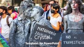  Presentation with gender equality - Cool new PPT theme with buenos-aires-argentina-07-11 backdrop and a ocean colored foreground