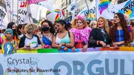  Presentation with lgbt - Colorful presentation theme enhanced with buenos-aires-argentina-07-11 backdrop and a  colored foreground