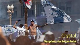  Presentation with farewell - Colorful presentation theme enhanced with buenos-aires-argentina-26-november backdrop and a tawny brown colored foreground