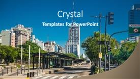  Presentation with health building - Cool new presentation design with buenos-aires-argentina-dec-25 backdrop and a ocean colored foreground