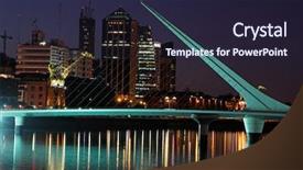  Presentation with night sky plane view - Colorful slide deck enhanced with buenos aires by night argentina backdrop and a  colored foreground