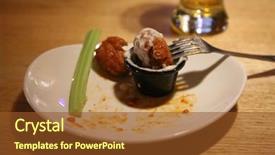  Presentation with happy hour - Cool new presentation with buffalo chicken wings chicken wings backdrop and a tawny brown colored foreground