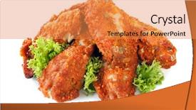  Presentation with white - Colorful PPT layouts enhanced with buffalo wings isolated on white backdrop and a gold colored foreground