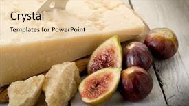  Presentation with cheese plate parmesan cheddar gouda - Presentation theme having buffet open - parmesan cheese over cutting board background and a lemonade colored foreground