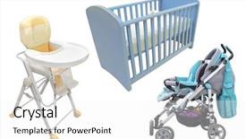  Presentation with growth and development child - Amazing presentation theme having road buggy - child's chair bed and perambulator backdrop and a white colored foreground