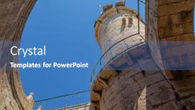  Presentation with lighthouse - PPT layouts having bugio-lighthouse-detail-situated background and a teal colored foreground