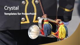  Presentation with military leadership - Beautiful slide set featuring magnetic separation - series of happy smiling faces backdrop and a light gray colored foreground