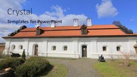  Presentation with complex - Audience pleasing PPT layouts consisting of buiding-in-bohdan-khmelnytskyi-residence backdrop and a light blue colored foreground