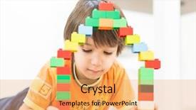  Presentation with build - Amazing presentation having build cars - child making a new dream backdrop and a yellow colored foreground