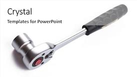  Presentation with build - Colorful PPT theme enhanced with build cars - socket wrench on white background backdrop and a white colored foreground