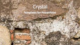  Presentation with rock wall - Presentation consisting of build rock - old stone wall to use background and a  colored foreground