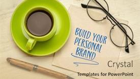  Presentation with personal development - Presentation theme having build-your-personal-brand-motivational background and a lemonade colored foreground