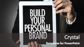  Presentation with build - Slide deck enhanced with build your personal brand background and a dark gray colored foreground