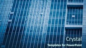  Presentation with appearance - Cool new PPT theme with building appearance blue toned image backdrop and a ocean colored foreground