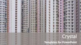  Presentation with facade - Amazing PPT theme having building architecture facade backdrop and a gray colored foreground