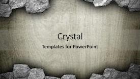  Presentation with building blocks - Slide set with building blocks writing - broken stone with wood board background and a  colored foreground