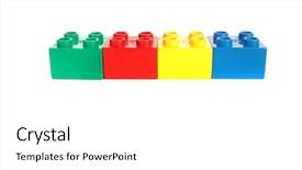  Presentation with white bricks - Presentation theme consisting of background with lots of copyspace background and a white colored foreground