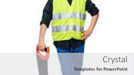  Presentation with building - Theme with building-carpentry-and-profession-concept background and a light gray colored foreground