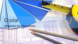  Presentation with architectural drawings - Amazing slides having nikel - old factory in russia harmful backdrop and a light blue colored foreground.