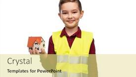  Presentation with building construction - Slides consisting of building-construction-and-profession-concept background and a yellow colored foreground