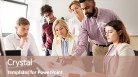  Presentation with architecture construction - Slide deck having building construction architecture real estate background and a coral colored foreground