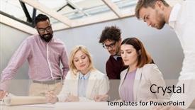  Presentation with architecture construction - PPT layouts with building construction architecture real estate background and a  colored foreground