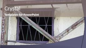  Presentation with steel construction - Beautiful theme featuring building-construction-concrete-and-steel backdrop and a gray colored foreground