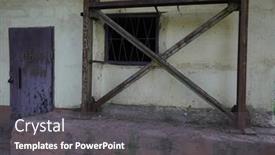  Presentation with steel building - Colorful slide deck enhanced with building-construction-concrete-and-steel backdrop and a dark gray colored foreground