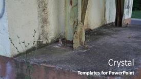  Presentation with steel building - Theme having building-construction-concrete-and-steel background and a dark gray colored foreground