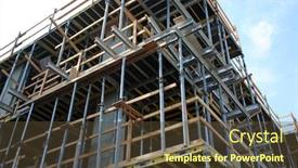  Presentation with building construction - Cool new theme with building-construction-site-a-building backdrop and a tawny brown colored foreground