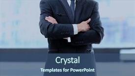  Presentation with contemporary world - Colorful slide deck enhanced with building cross - businessman in contemporary office backdrop and a ocean colored foreground