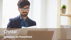  Presentation with successful plans - Slide deck enhanced with desighn - young successful creative designer background and a  colored foreground