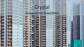  Presentation with building a house - Presentation featuring building facade of public house background and a light blue colored foreground