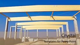  Presentation with industrial buildings new commercial warehouse - Amazing presentation design having building for warehouse and production backdrop and a coral colored foreground