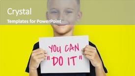  Presentation with building foundation - Slide deck having building foundation - closeup of mason's trowel background and a gray colored foreground