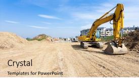  Presentation with power - Audience pleasing slide deck consisting of building foundation - power shovel in a construction backdrop and a lemonade colored foreground