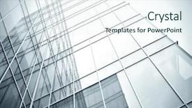  Presentation with apartments - Presentation theme having building futures - futuristic block apartments of glass background and a sky blue colored foreground